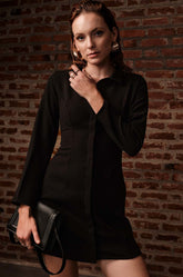 Bodycon Short Dress-Black